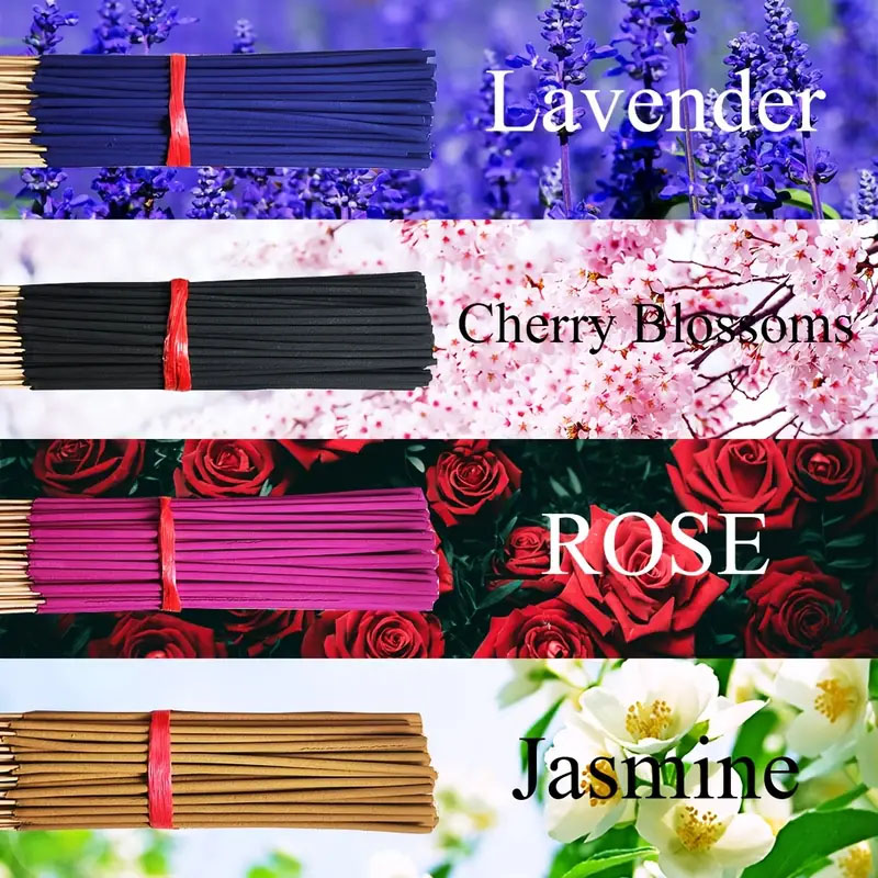 Home Fragrance Rose - 80/200 varas de incenso naturais -