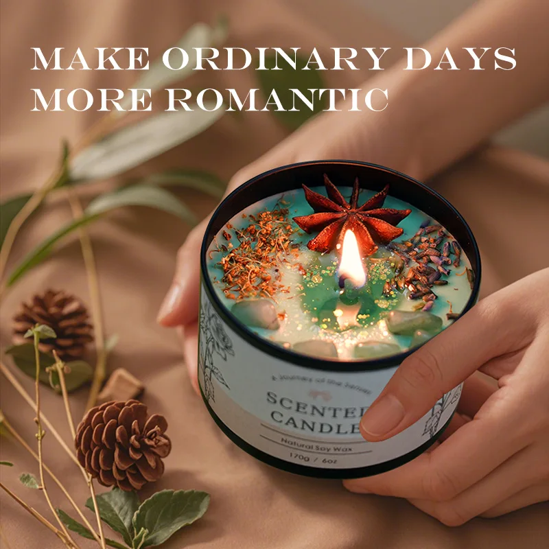 Home Fragrances - Vela de aromaterapia de cristal criativa