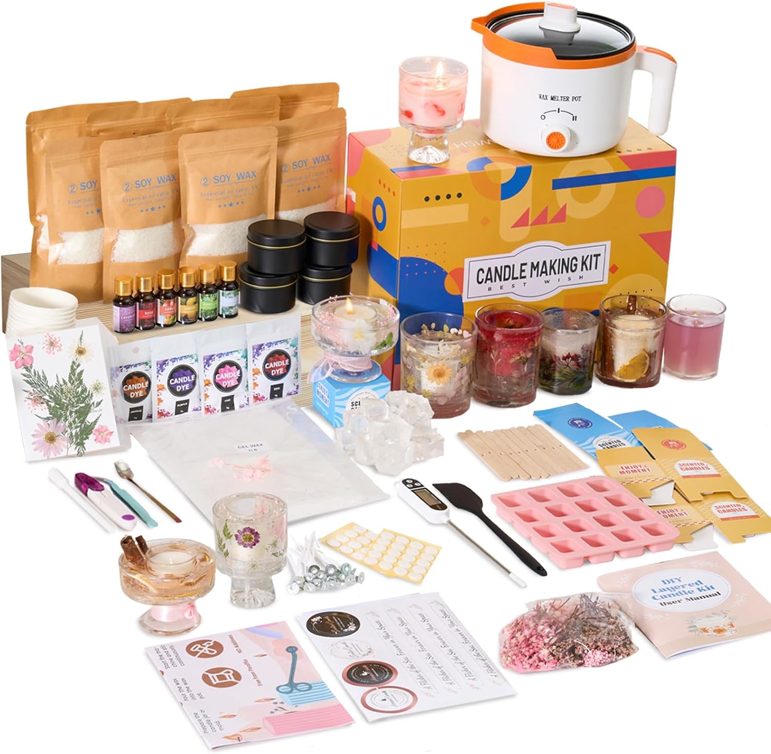 Home Fragrance Candles - Kit de Fabricação de Velas DIY