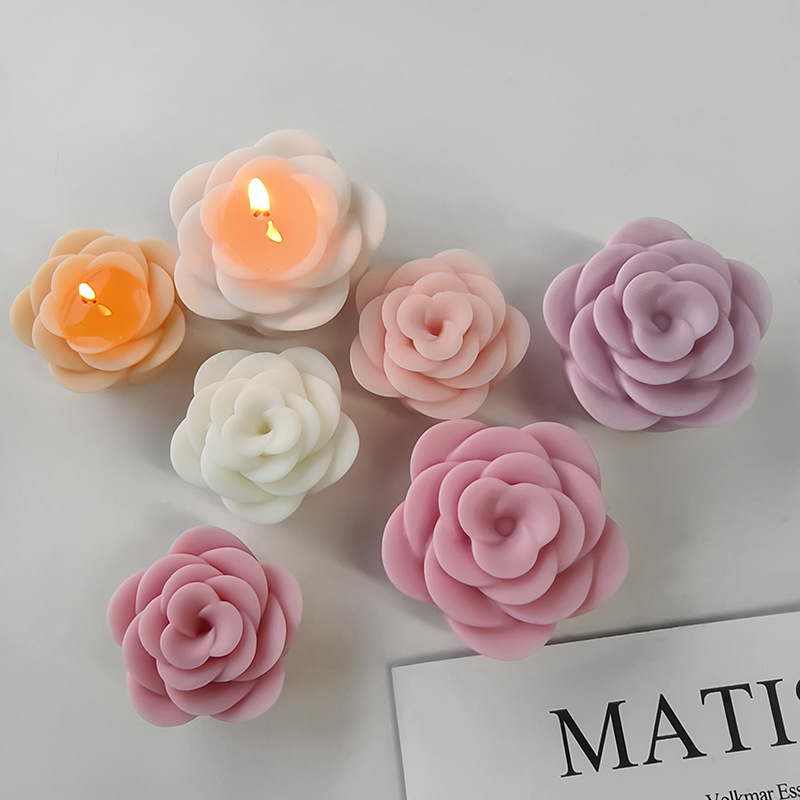 Diy rosa flores molde de silic - Home Fragrance Rose avaliação e preço