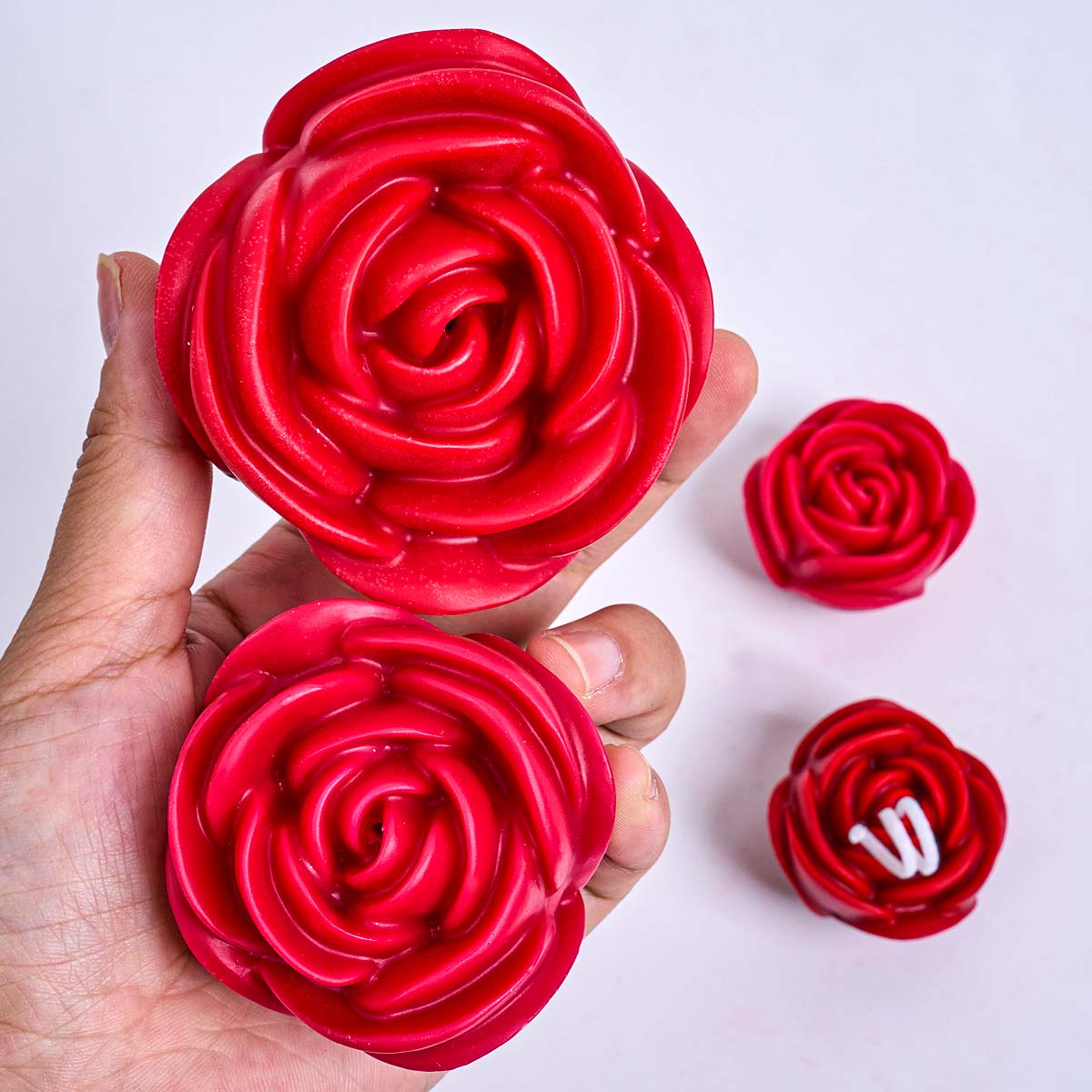 Molde de vela de silicone em f - Home Fragrance Rose avaliação e preço